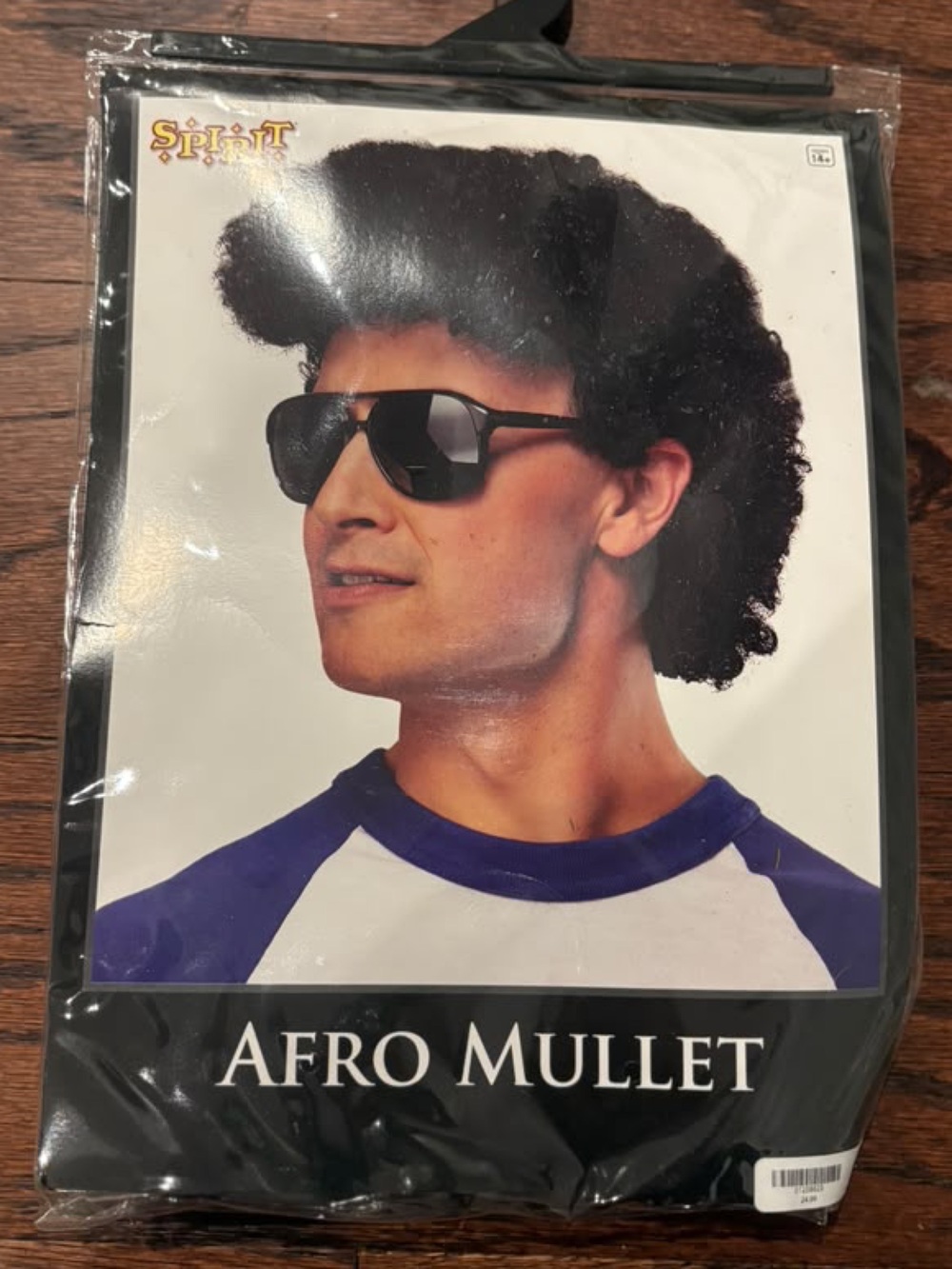 Spirit Afro Mullet Wig in Black